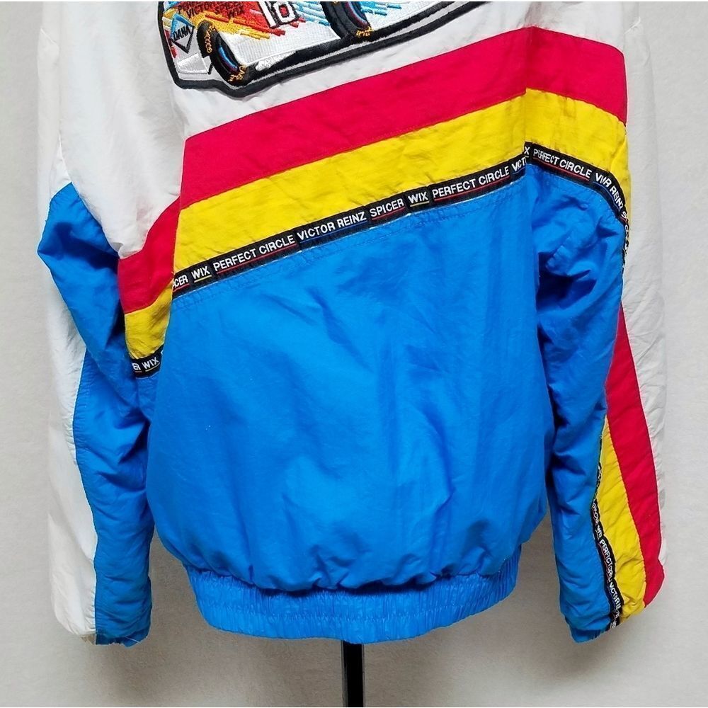 RARE Vintage 80s Swingstar Dodge Motorsports Dana Racing Colorblock Windbreaker - Picture 14 of 16